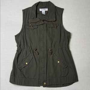 Sebby Green Utility Vest